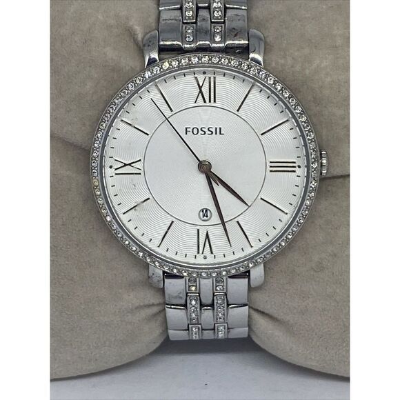Fossil Jacqueline ES3545 Women's Silver Stainless Steel Analog Dial Watch RQ100 - Picture 2 of 12